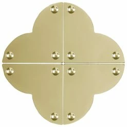 Promo ❤️ Dritz Home® Large Brass Smooth Quatrefoil Corners, 4ct. ❤️ -Deals Dritz Store D652928S 4