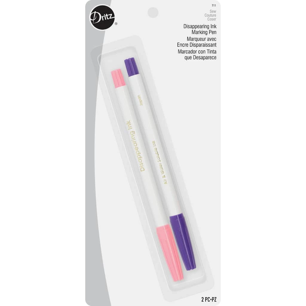 Top 10 ๐คฉ Dritz® Pink and Purple Disappearing Ink Marking Pens, 2ct. ๐ 1 Top 10 ๐คฉ Dritz® Pink and Purple Disappearing Ink Marking Pens, 2ct. ๐