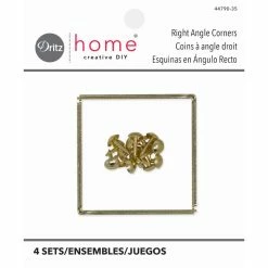 Flash Sale ๐คฉ Dritz Home® Small Brass Campaign Smooth Right Angle Corners, 4ct. ๐