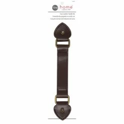 Promo 💯 Dritz Home® Dark Brown Faux Leather Handle Set 🤩